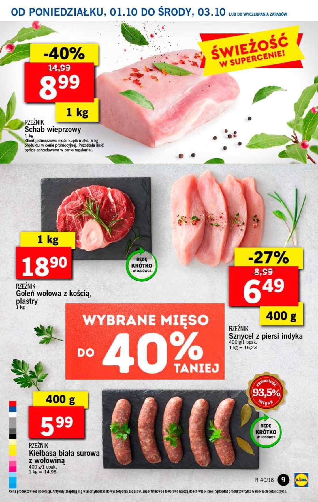 Gazetka promocyjna Lidl do 03/10/2018 str.9