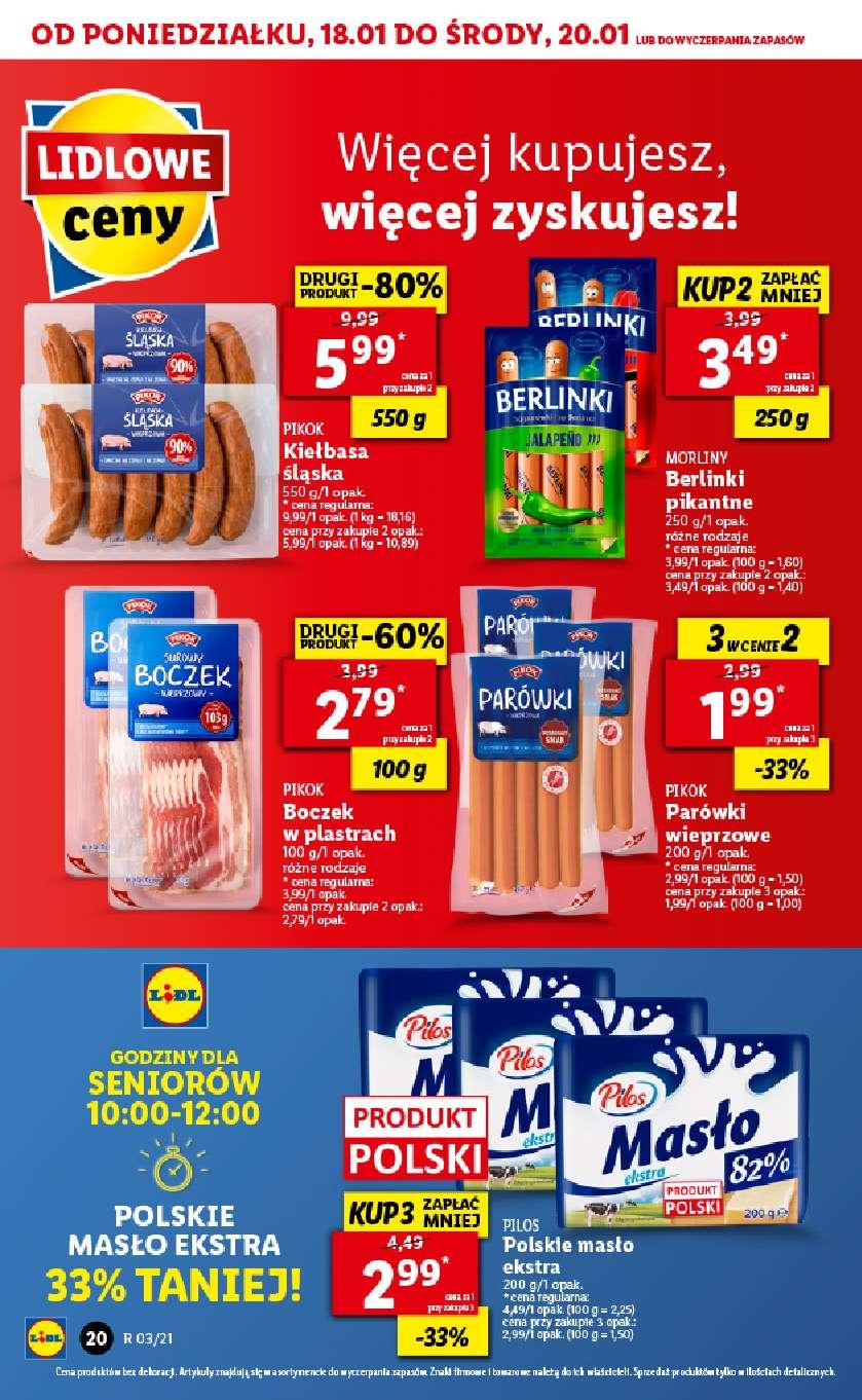 Gazetka promocyjna Lidl do 20/01/2021 str.20