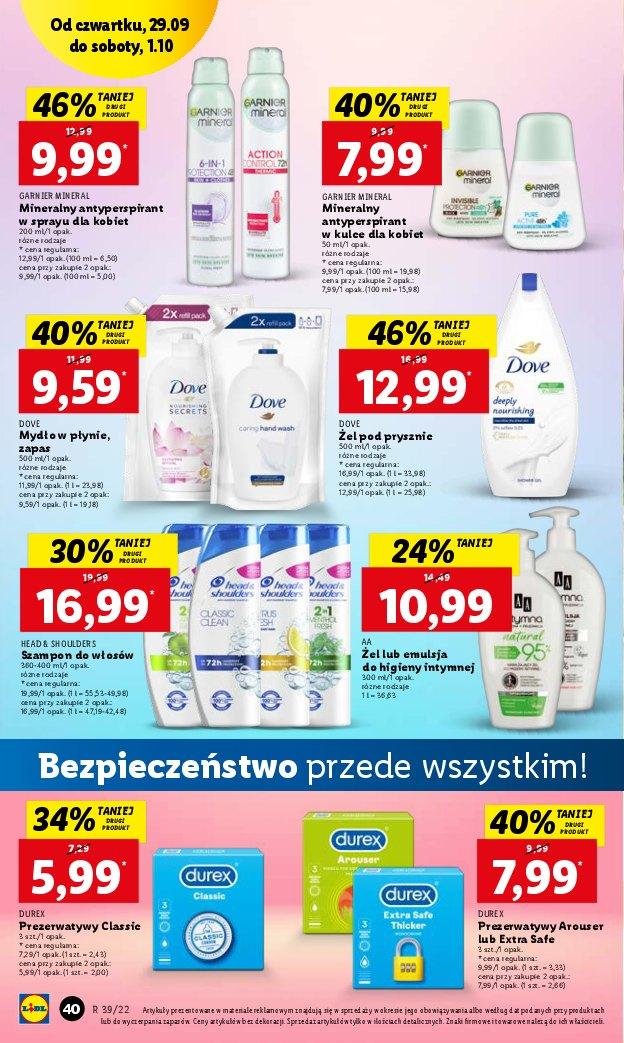 Gazetka promocyjna Lidl do 01/10/2022 str.40