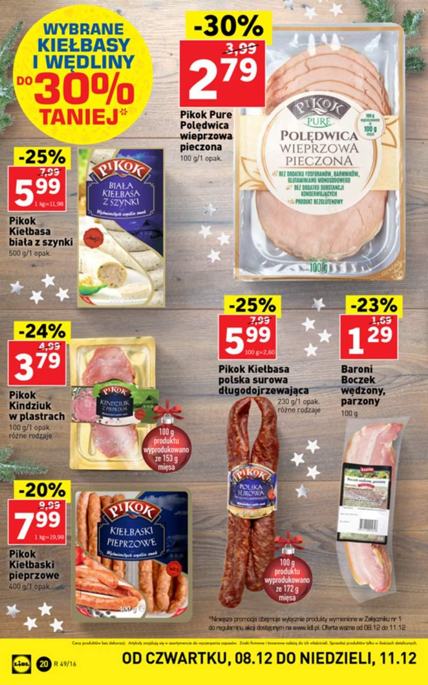 Gazetka promocyjna Lidl do 11/12/2016 str.20