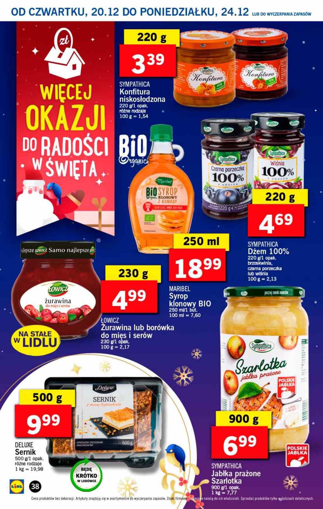 Gazetka promocyjna Lidl do 23/12/2018 str.38