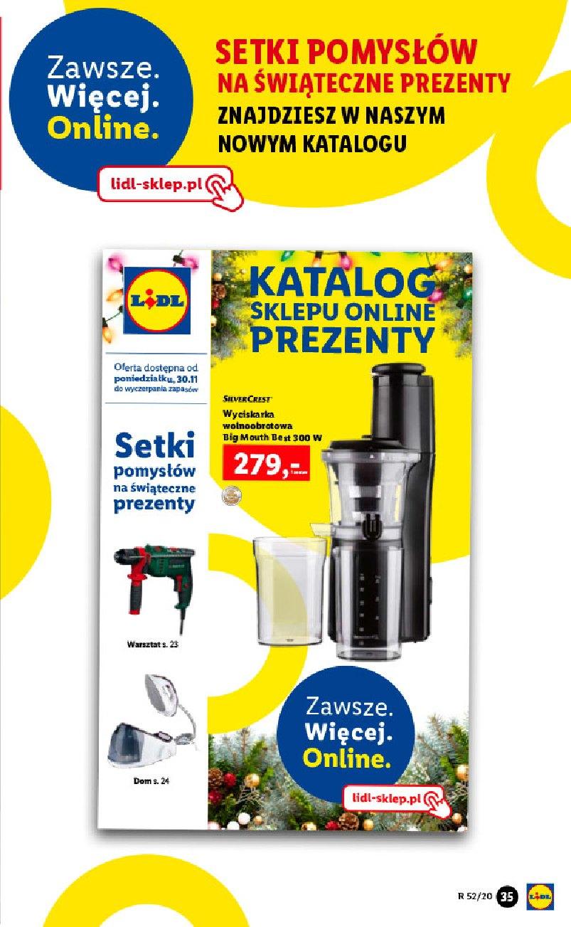 Gazetka promocyjna Lidl do 24/12/2020 str.35