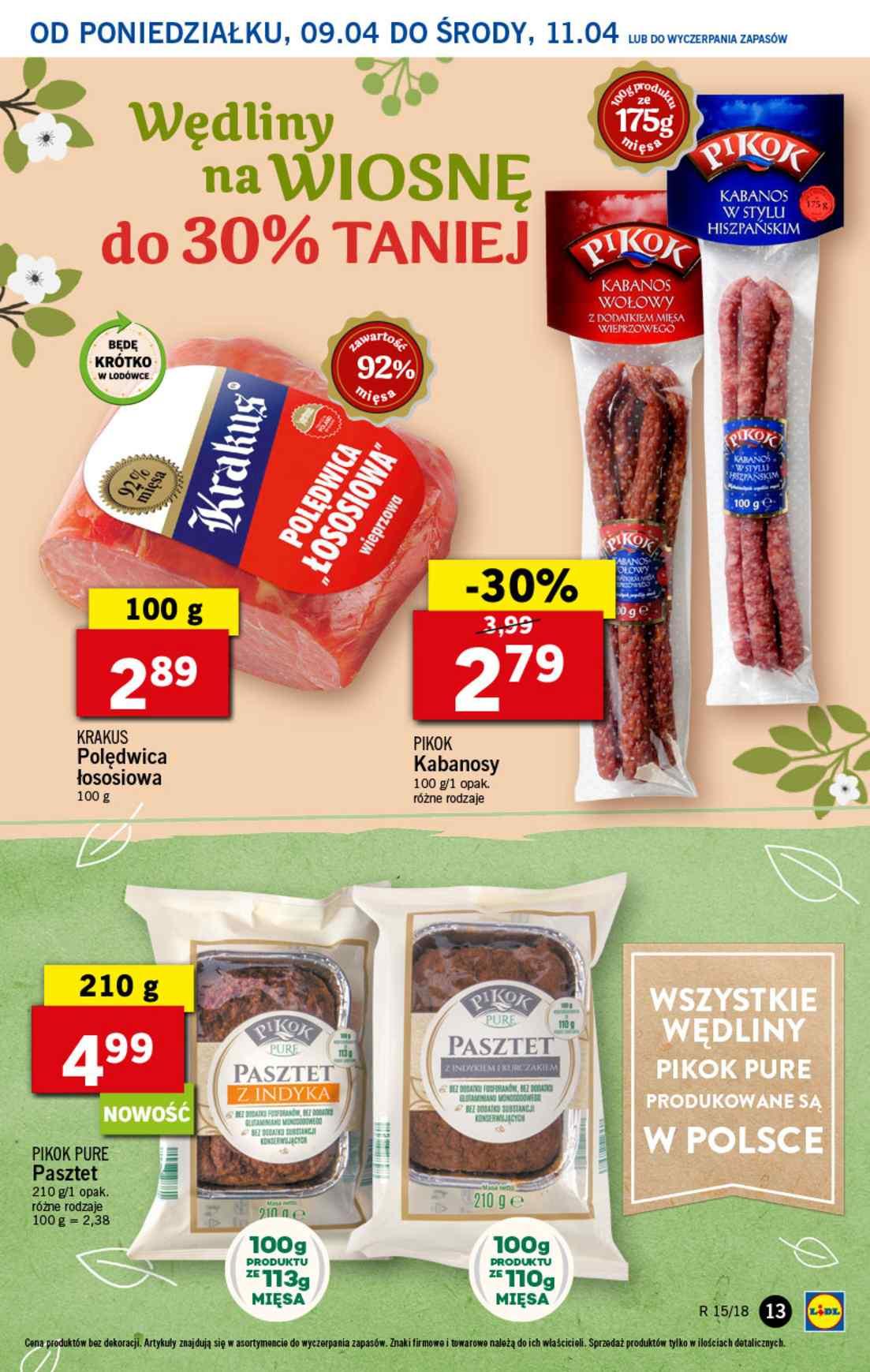 Gazetka promocyjna Lidl do 11/04/2018 str.13