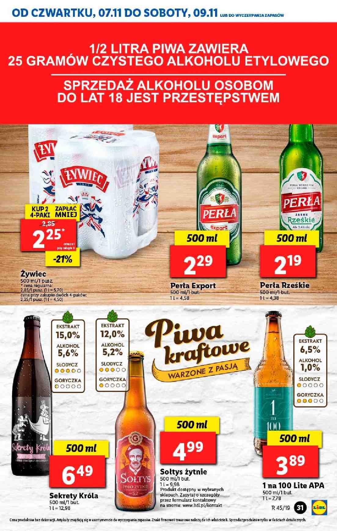 Gazetka promocyjna Lidl do 09/11/2019 str.31