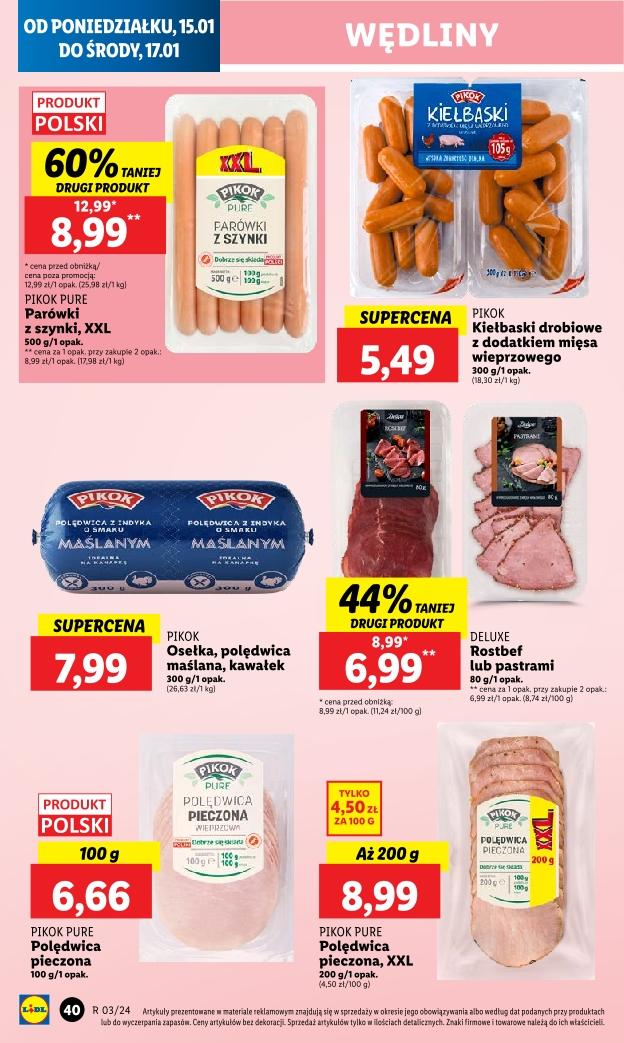 Gazetka promocyjna Lidl do 17/01/2024 str.40