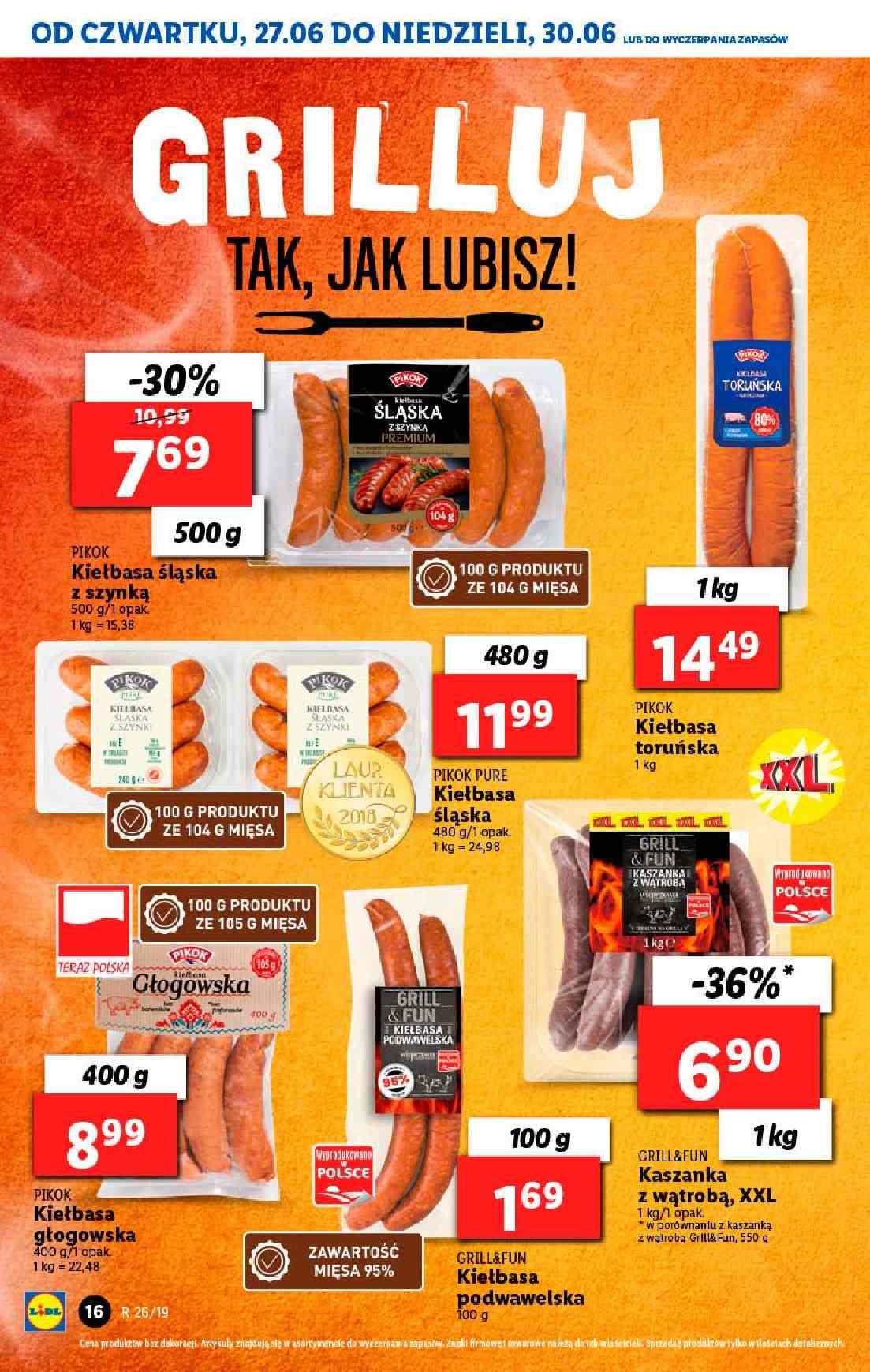 Gazetka promocyjna Lidl do 30/06/2019 str.16