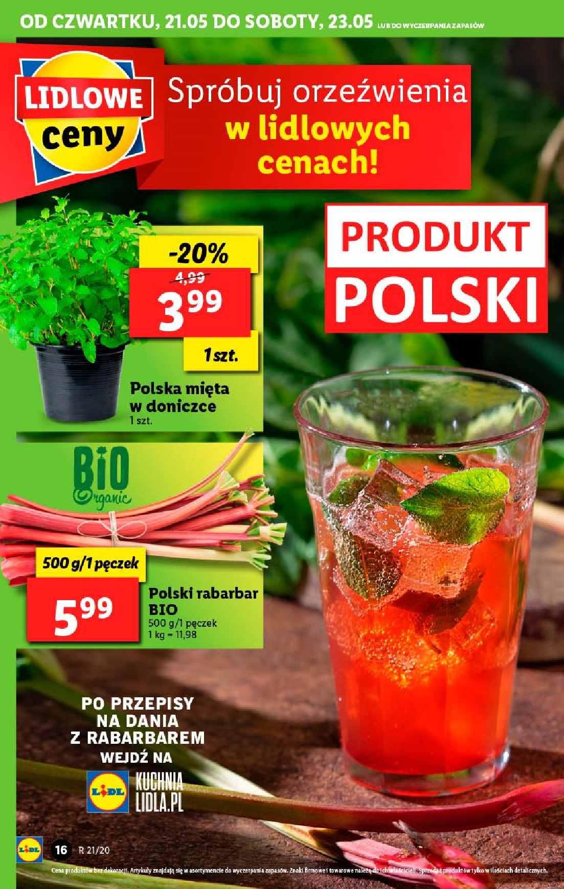 Gazetka promocyjna Lidl do 23/05/2020 str.16