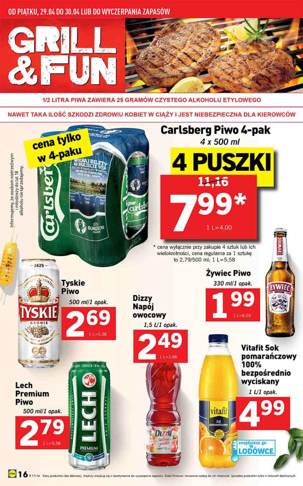 Gazetka promocyjna Lidl do 01/05/2016 str.16