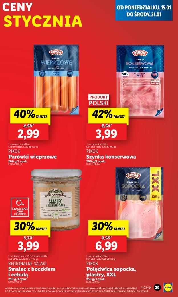 Gazetka promocyjna Lidl do 17/01/2024 str.39