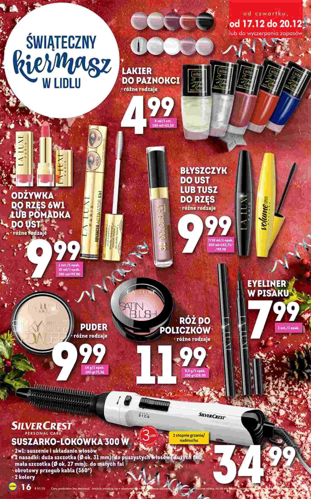 Gazetka promocyjna Lidl do 20/12/2015 str.16