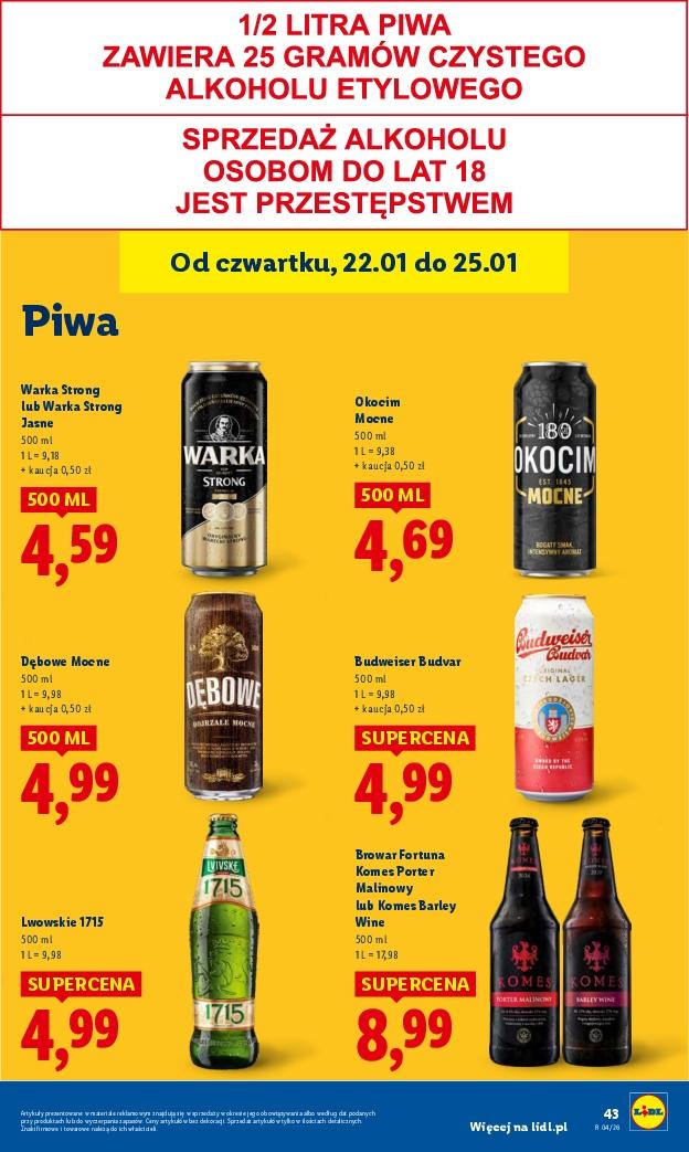 Gazetka promocyjna Lidl do 25/01/2026 str.43