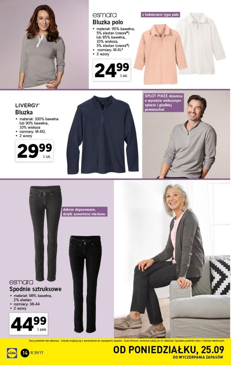 Gazetka promocyjna Lidl do 01/10/2017 str.14