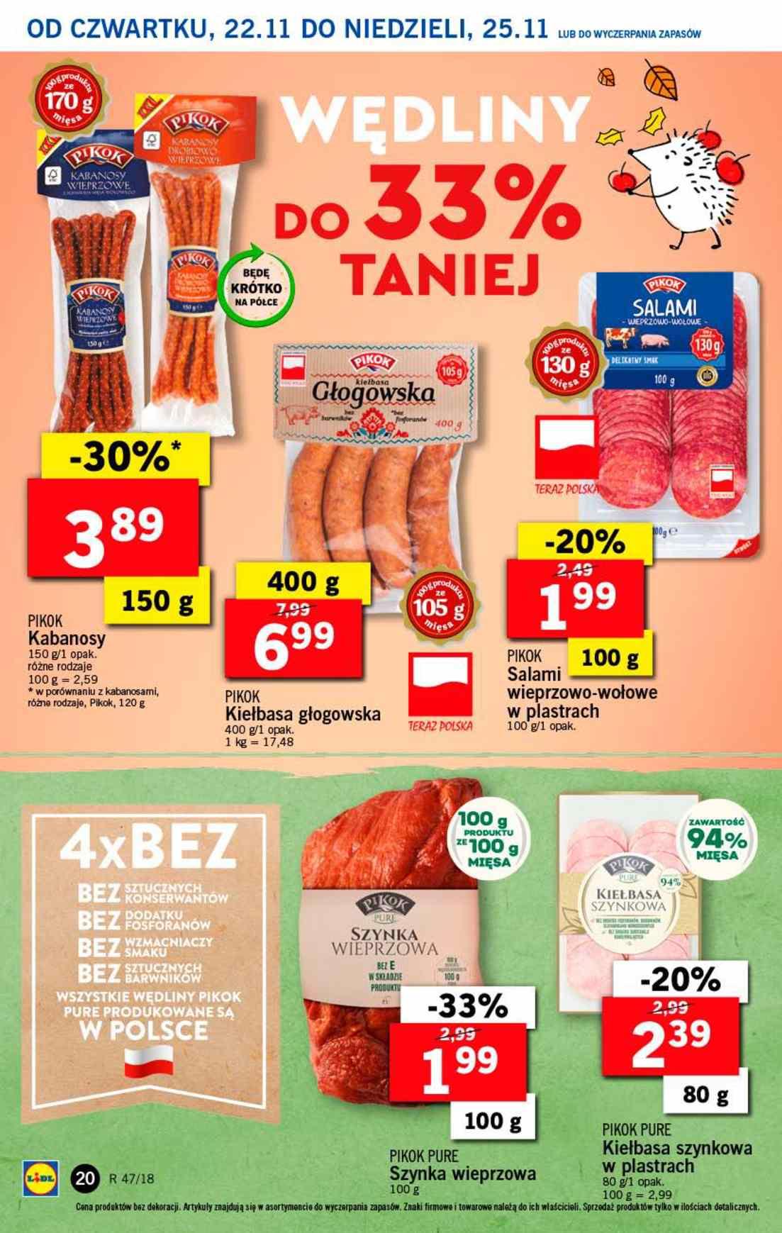 Gazetka promocyjna Lidl do 25/11/2018 str.20