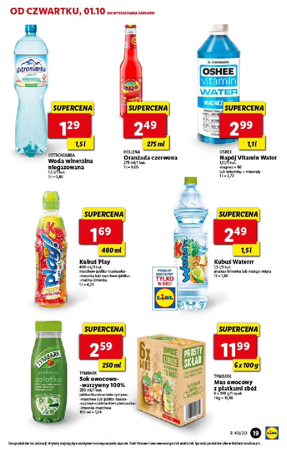 Gazetka promocyjna Lidl do 03/10/2020 str.19