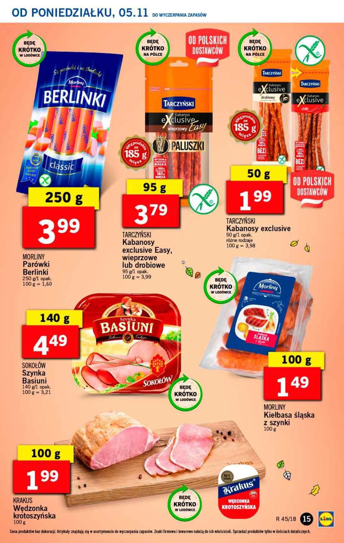 Gazetka promocyjna Lidl do 07/11/2018 str.15