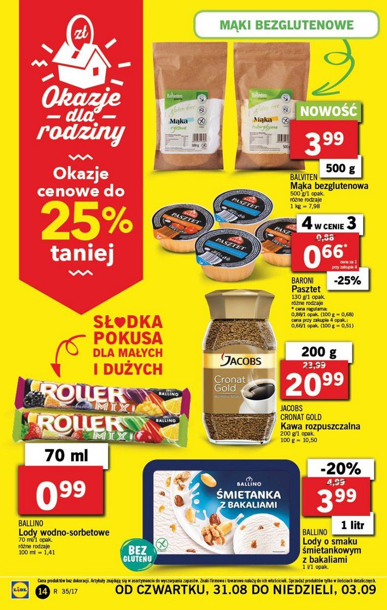 Gazetka promocyjna Lidl do 03/09/2017 str.14