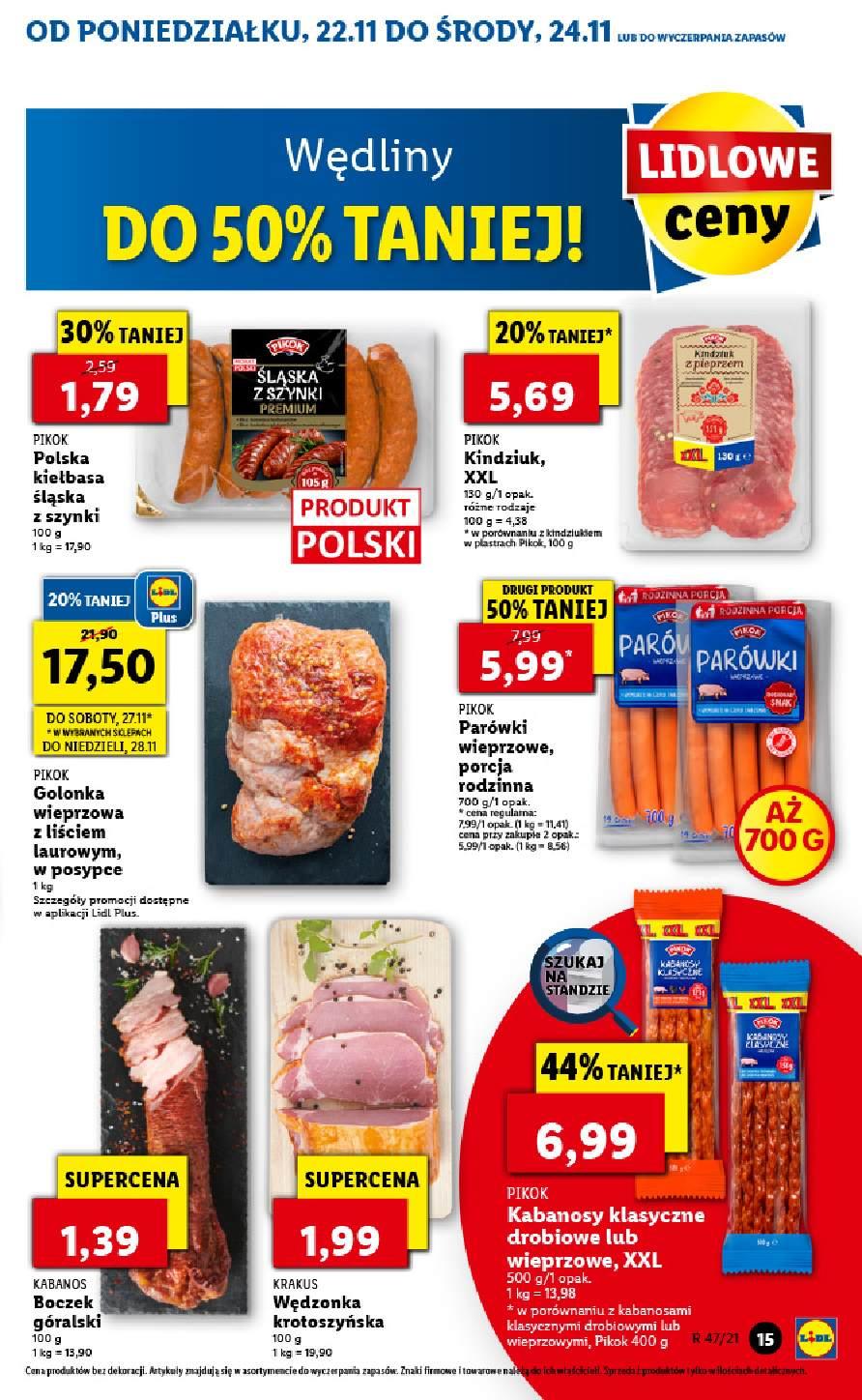 Gazetka promocyjna Lidl do 24/11/2021 str.15