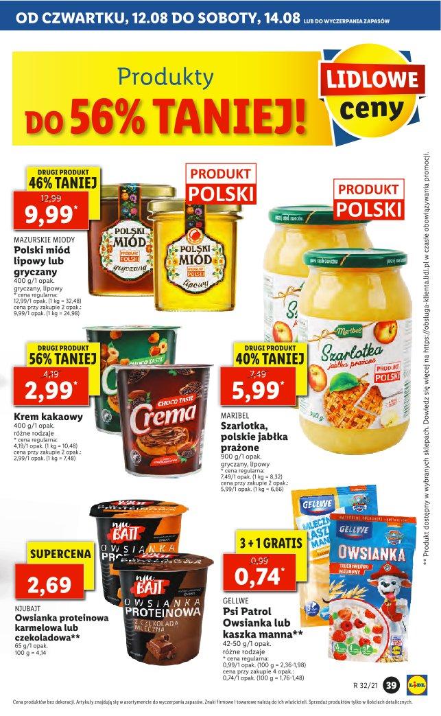 Gazetka promocyjna Lidl do 14/08/2021 str.39