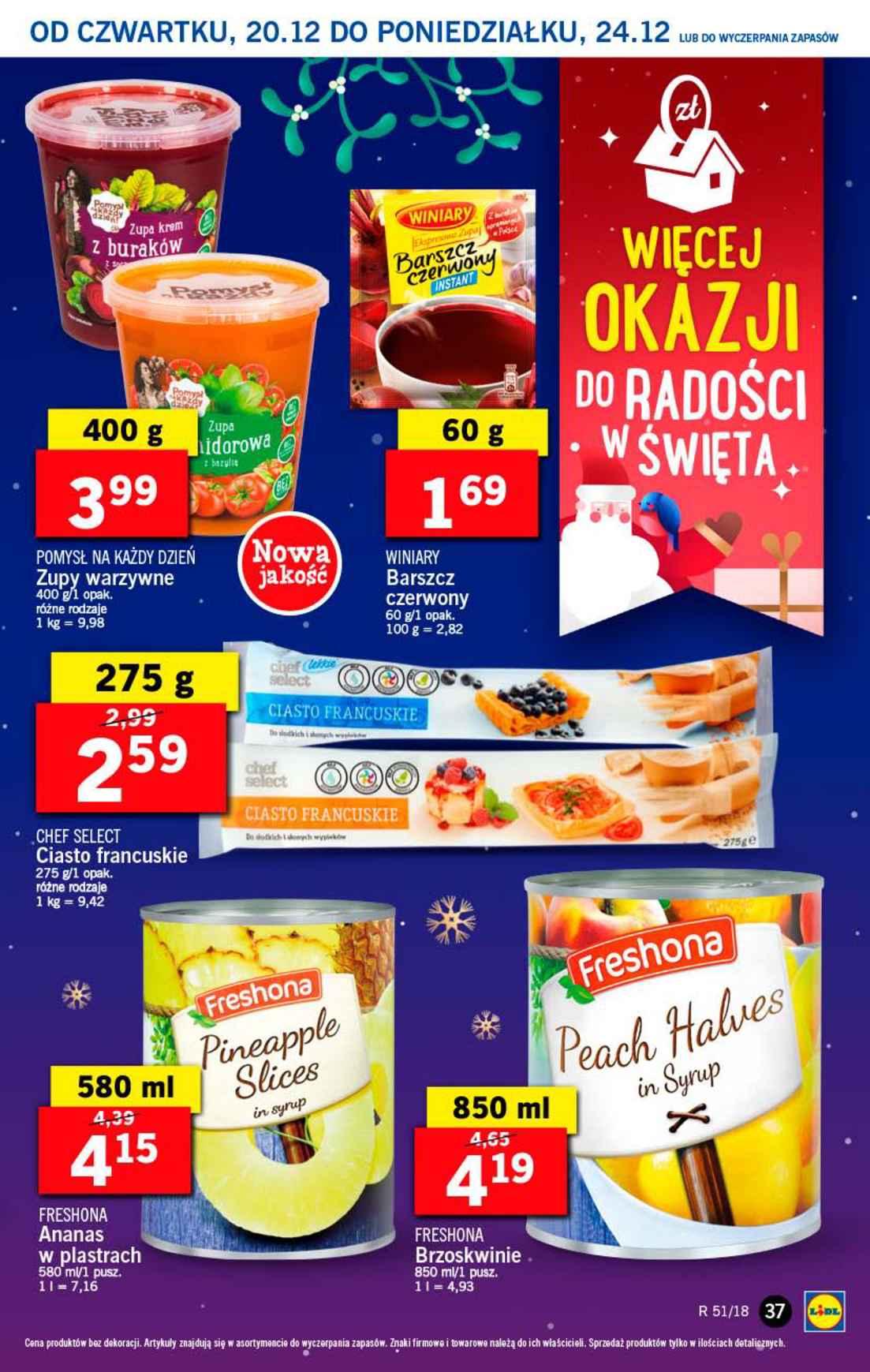 Gazetka promocyjna Lidl do 23/12/2018 str.37