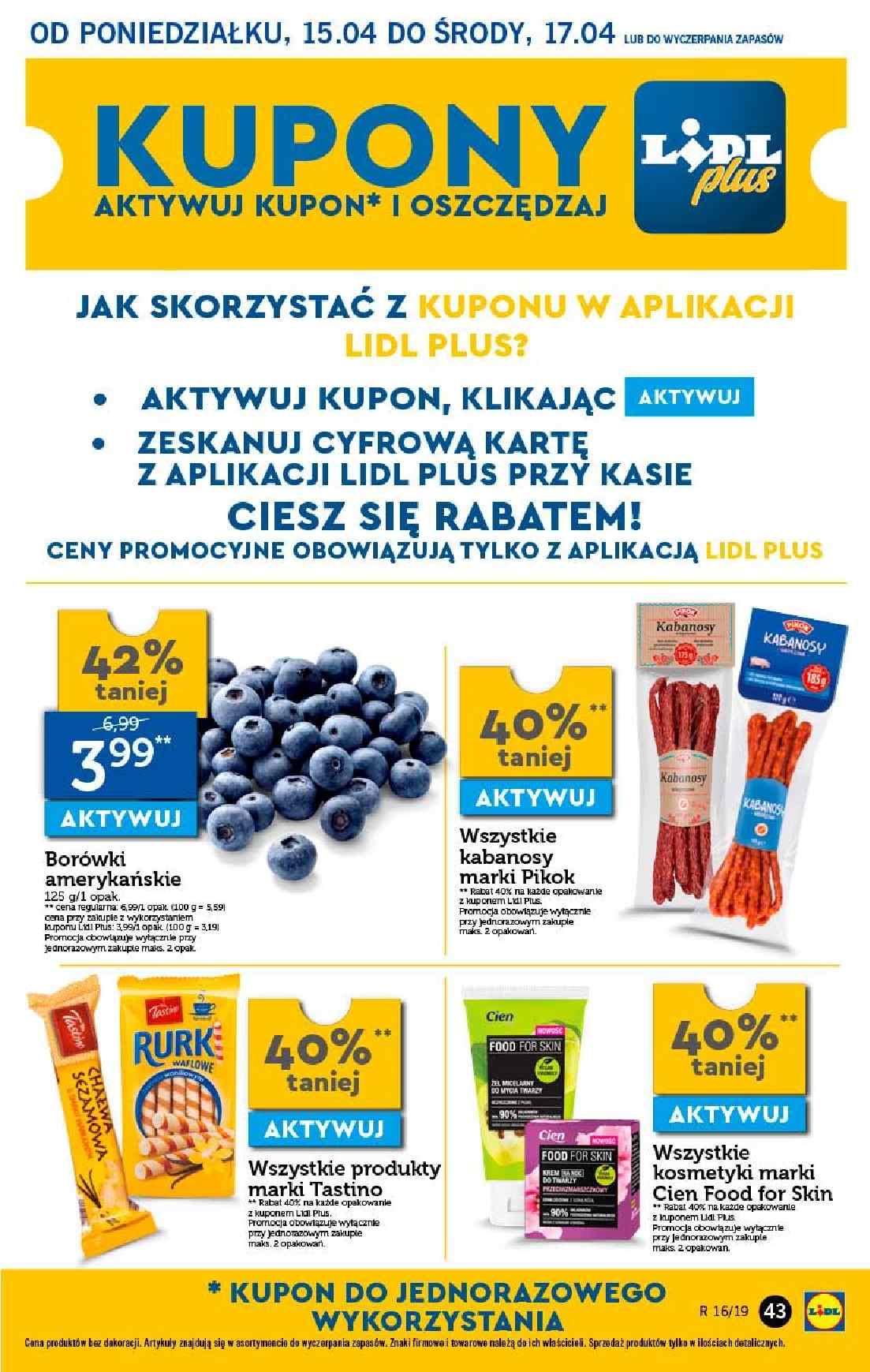 Gazetka promocyjna Lidl do 17/04/2019 str.43