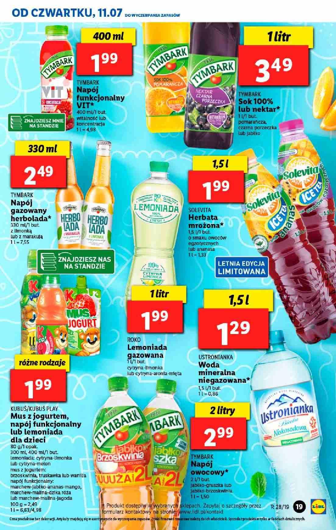 Gazetka promocyjna Lidl do 13/07/2019 str.19