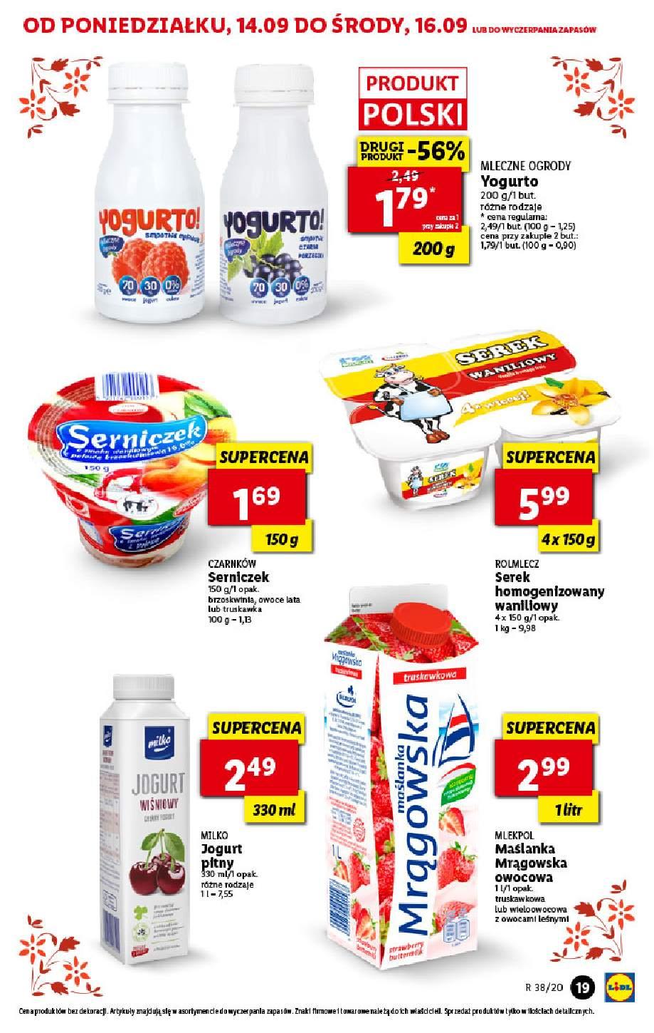 Gazetka promocyjna Lidl do 16/09/2020 str.19