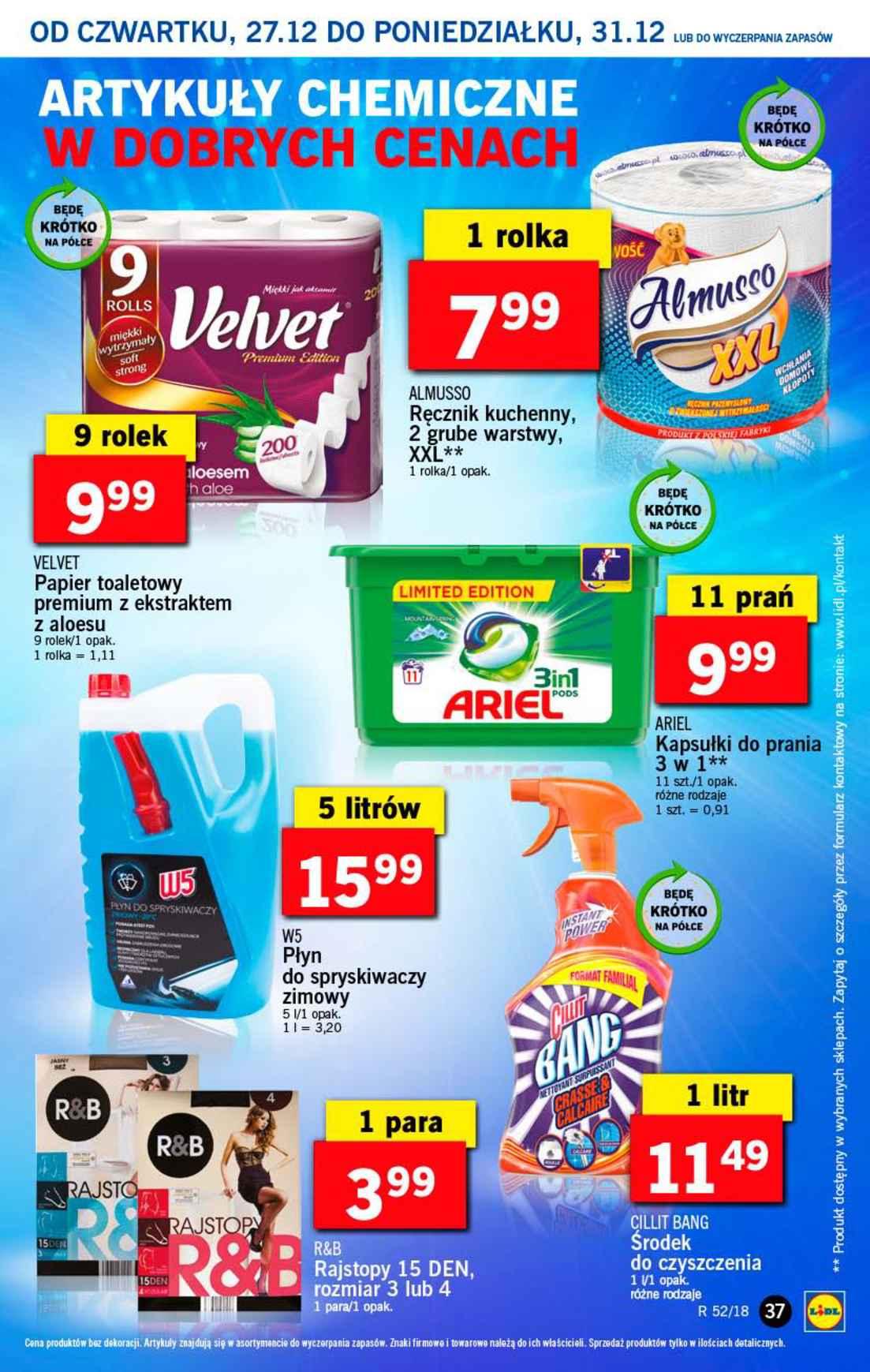 Gazetka promocyjna Lidl do 31/12/2018 str.37