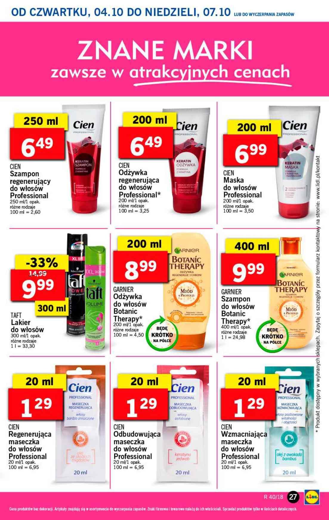 Gazetka promocyjna Lidl do 07/10/2018 str.27