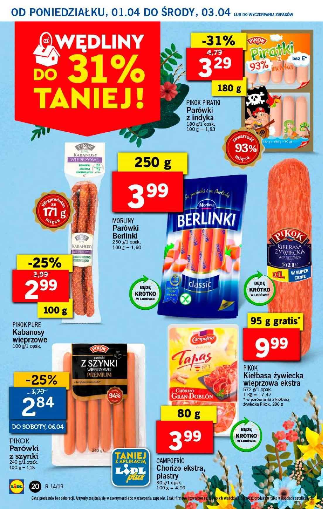 Gazetka promocyjna Lidl do 03/04/2019 str.20