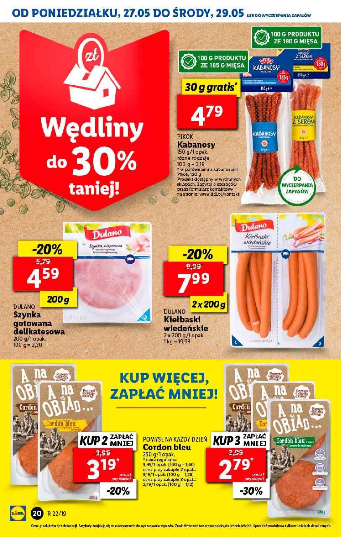 Gazetka promocyjna Lidl do 29/05/2019 str.20