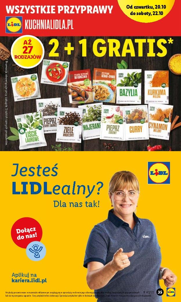 Gazetka promocyjna Lidl do 22/10/2022 str.35