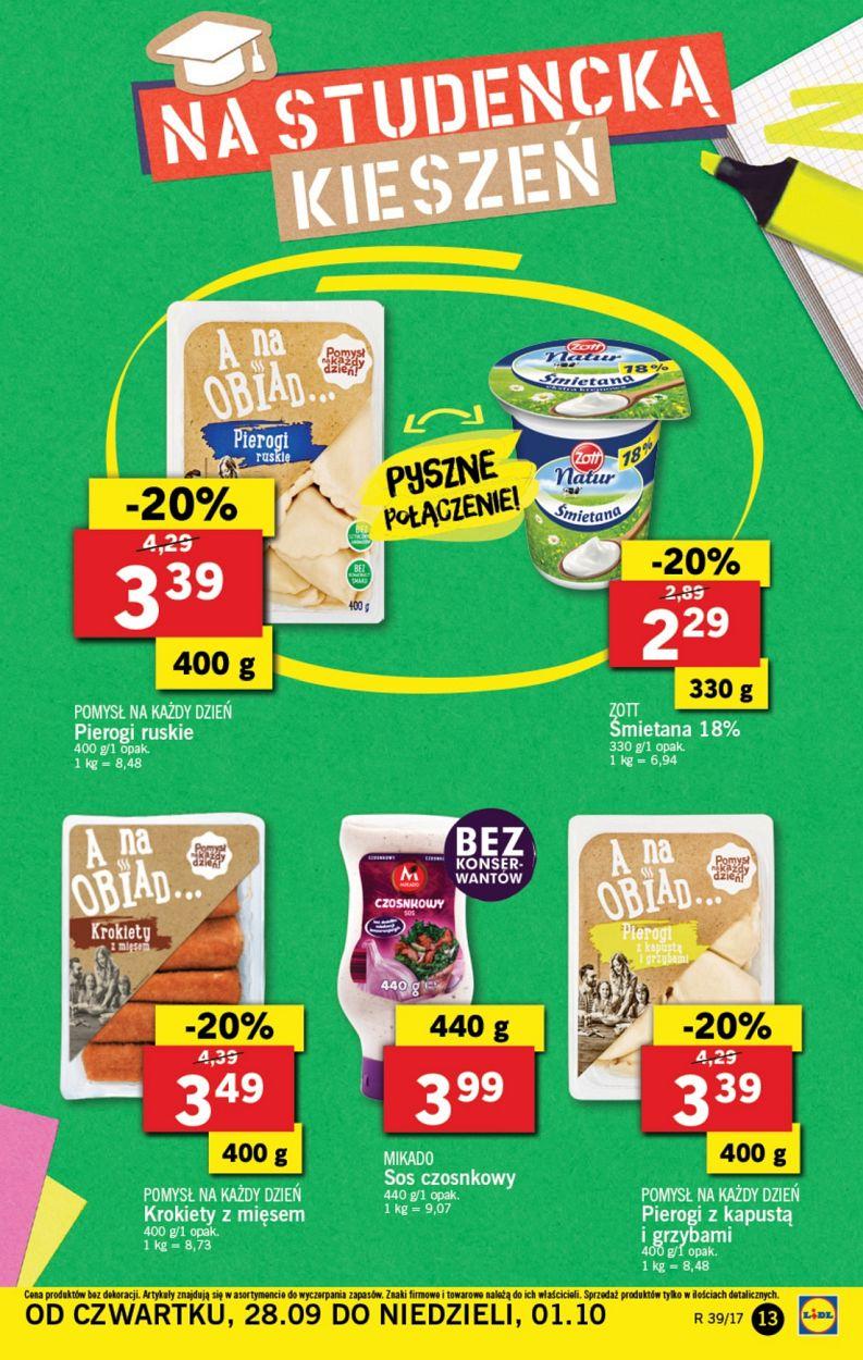 Gazetka promocyjna Lidl do 01/10/2017 str.13