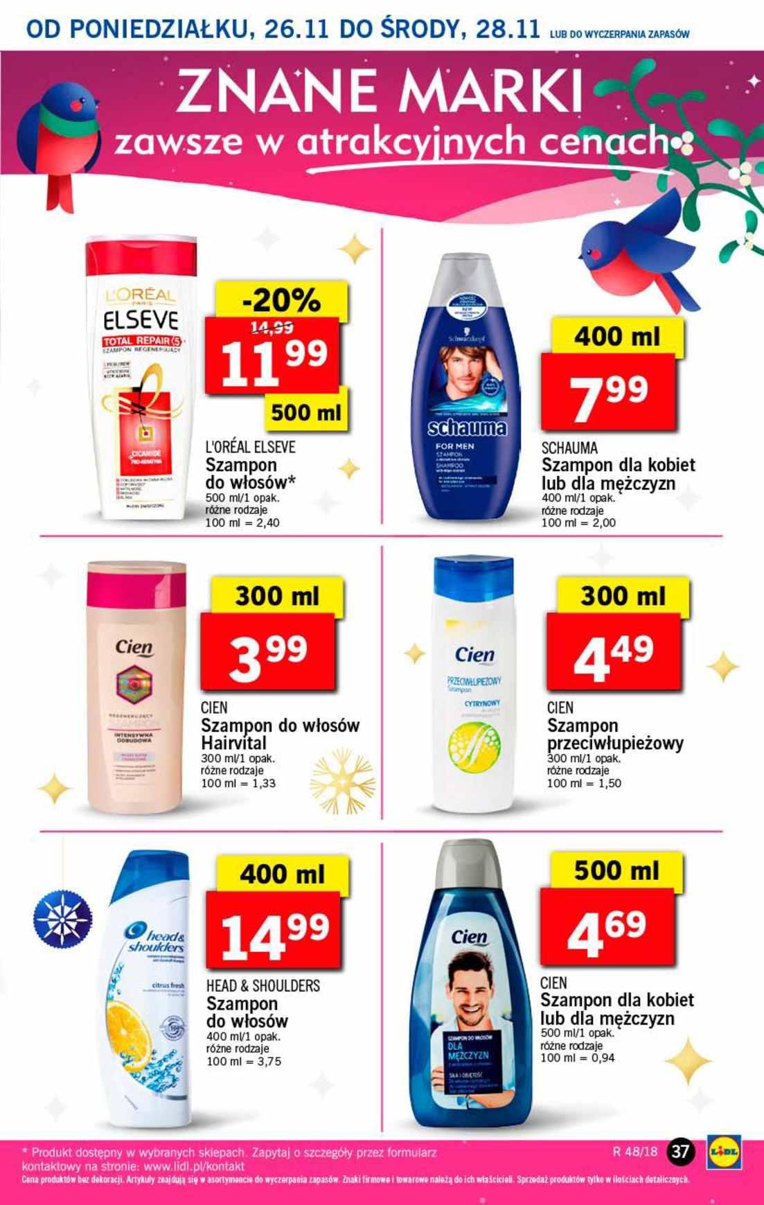 Gazetka promocyjna Lidl do 28/11/2018 str.37