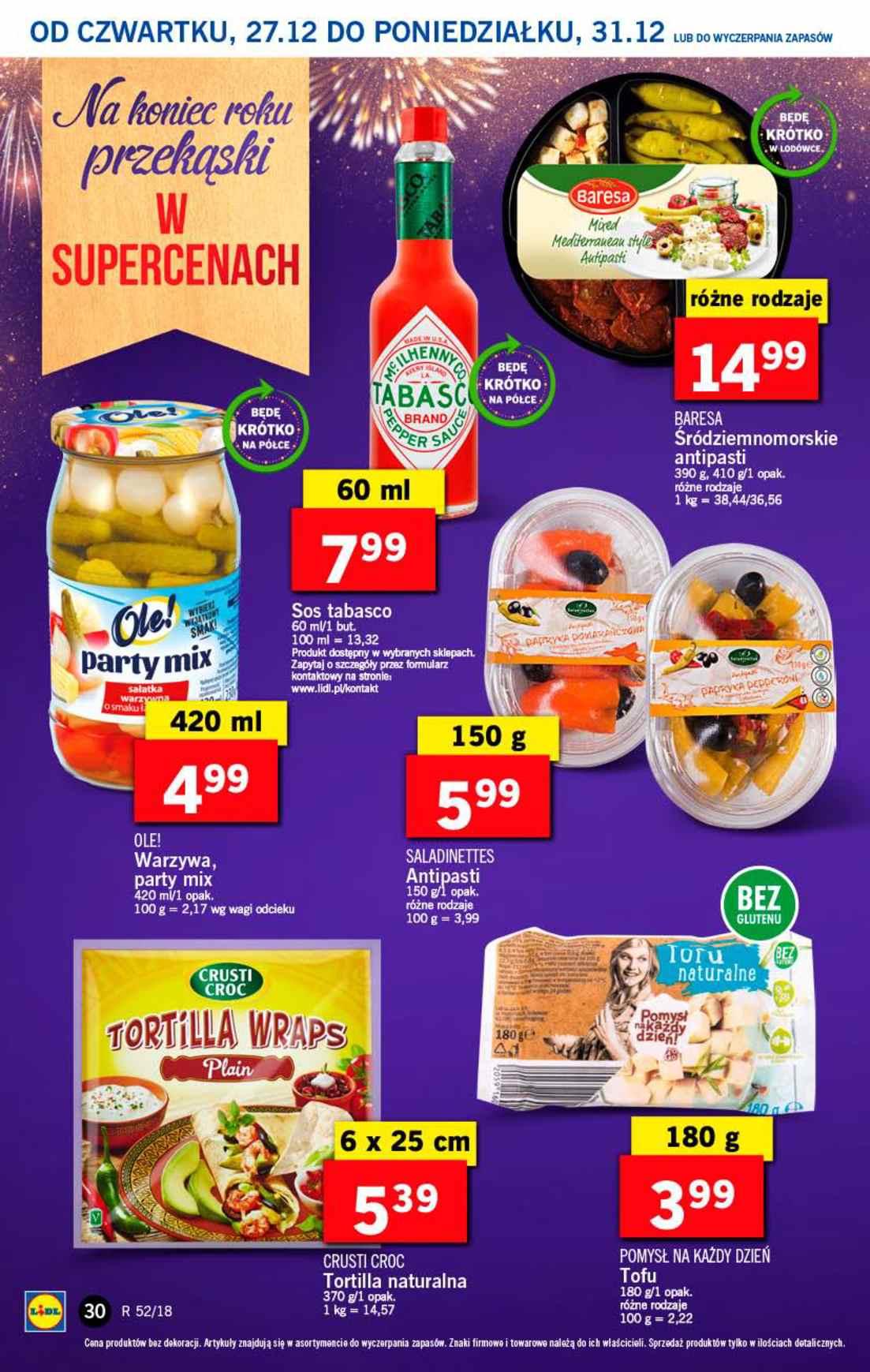 Gazetka promocyjna Lidl do 31/12/2018 str.30