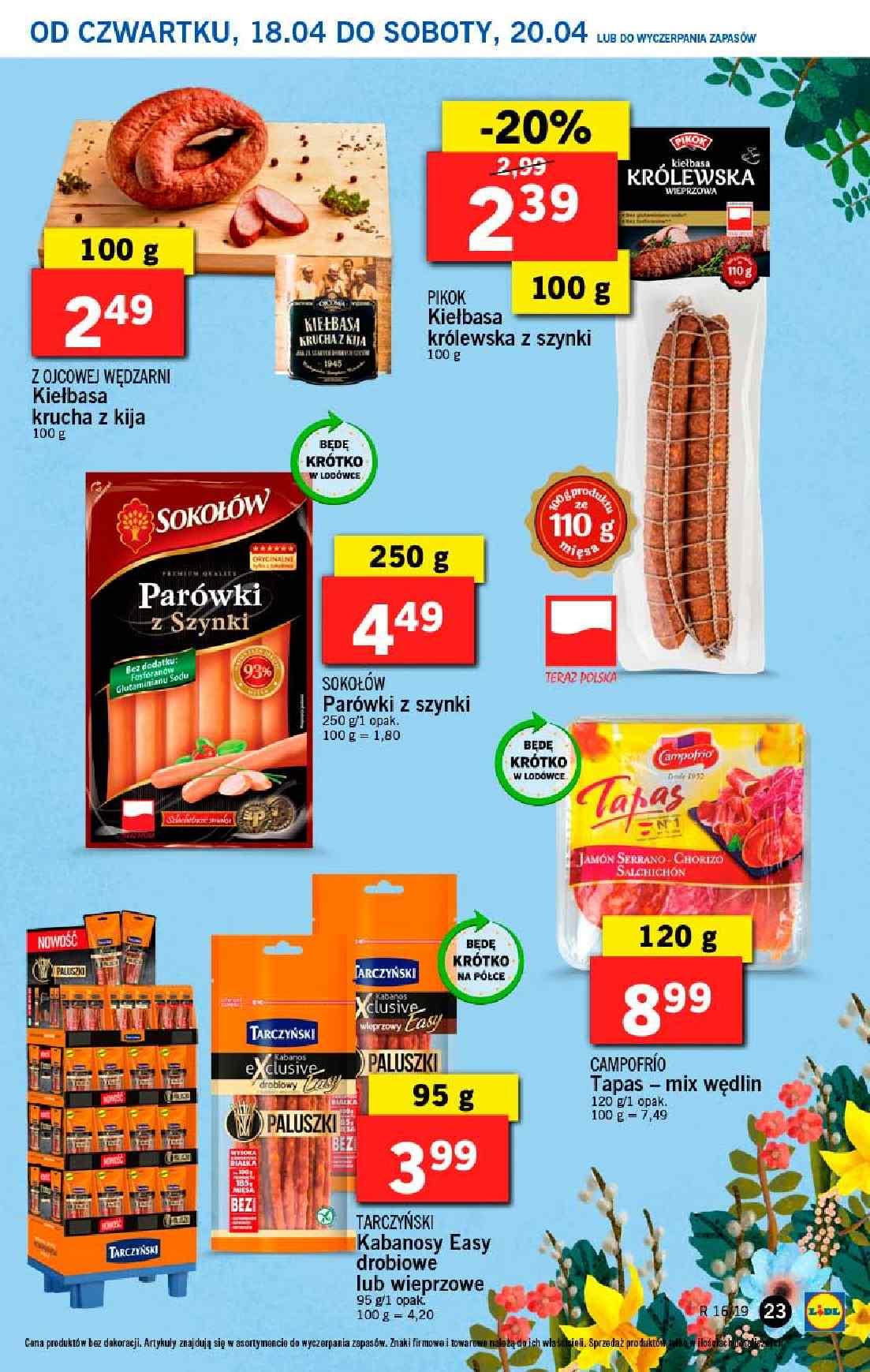 Gazetka promocyjna Lidl do 20/04/2019 str.23