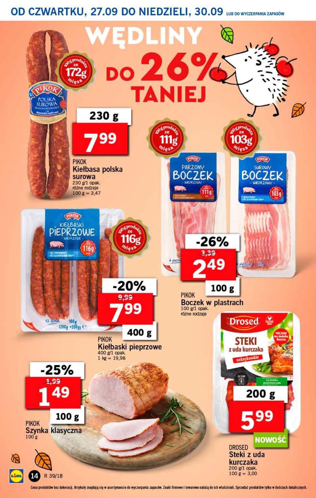 Gazetka promocyjna Lidl do 30/09/2018 str.14