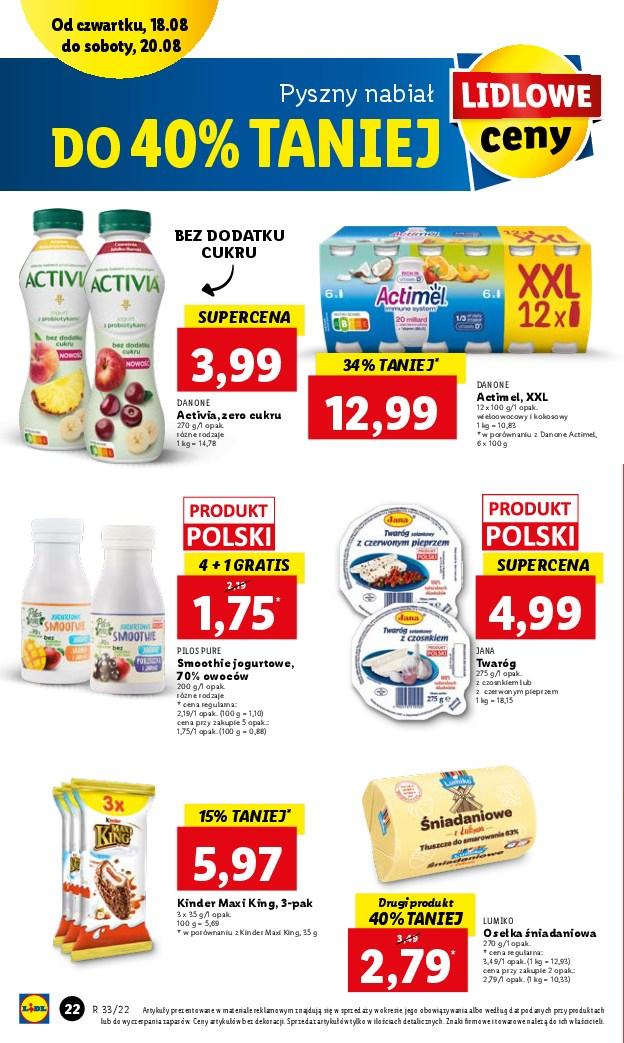 Gazetka promocyjna Lidl do 20/08/2022 str.22