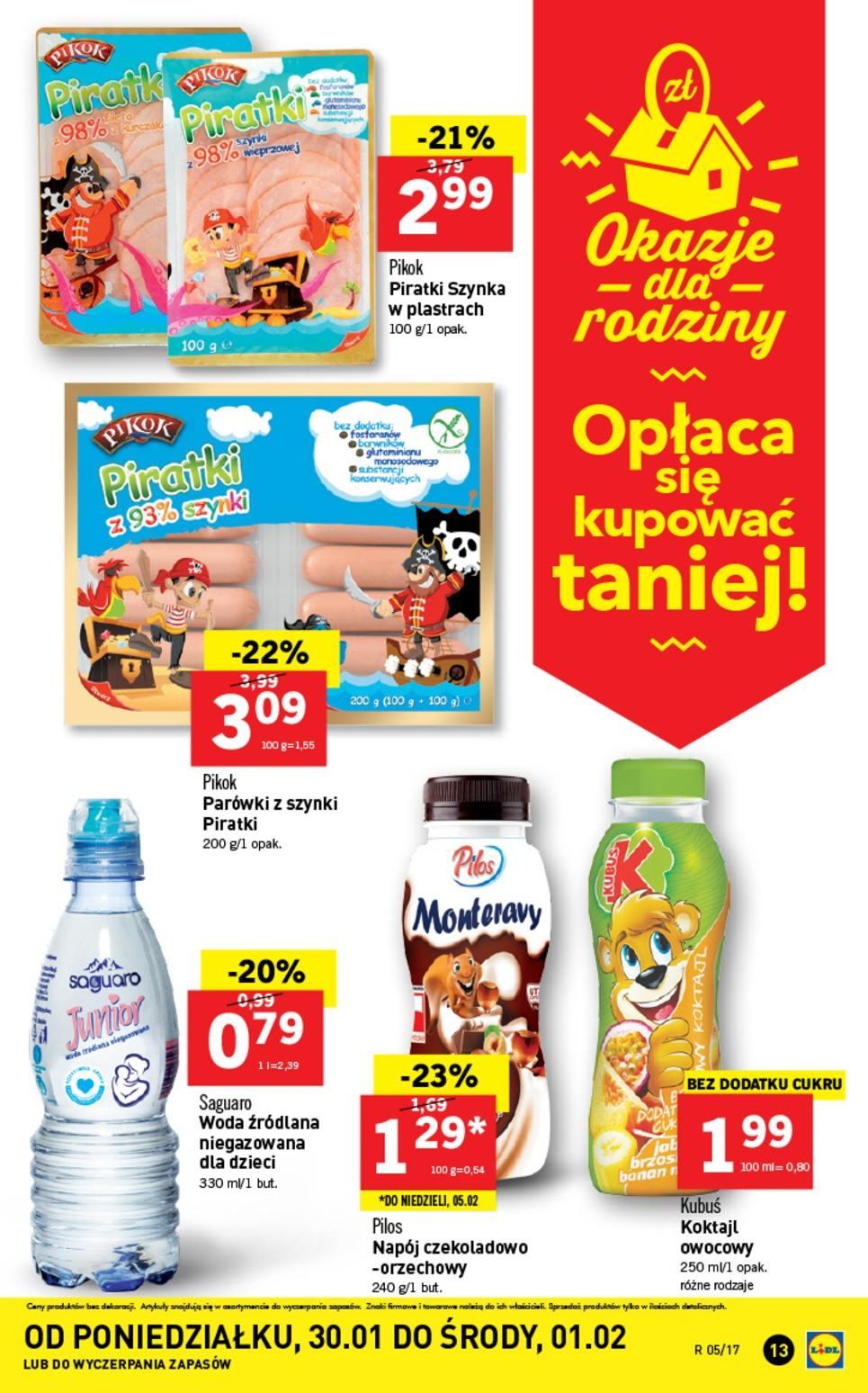 Gazetka promocyjna Lidl do 01/02/2017 str.13