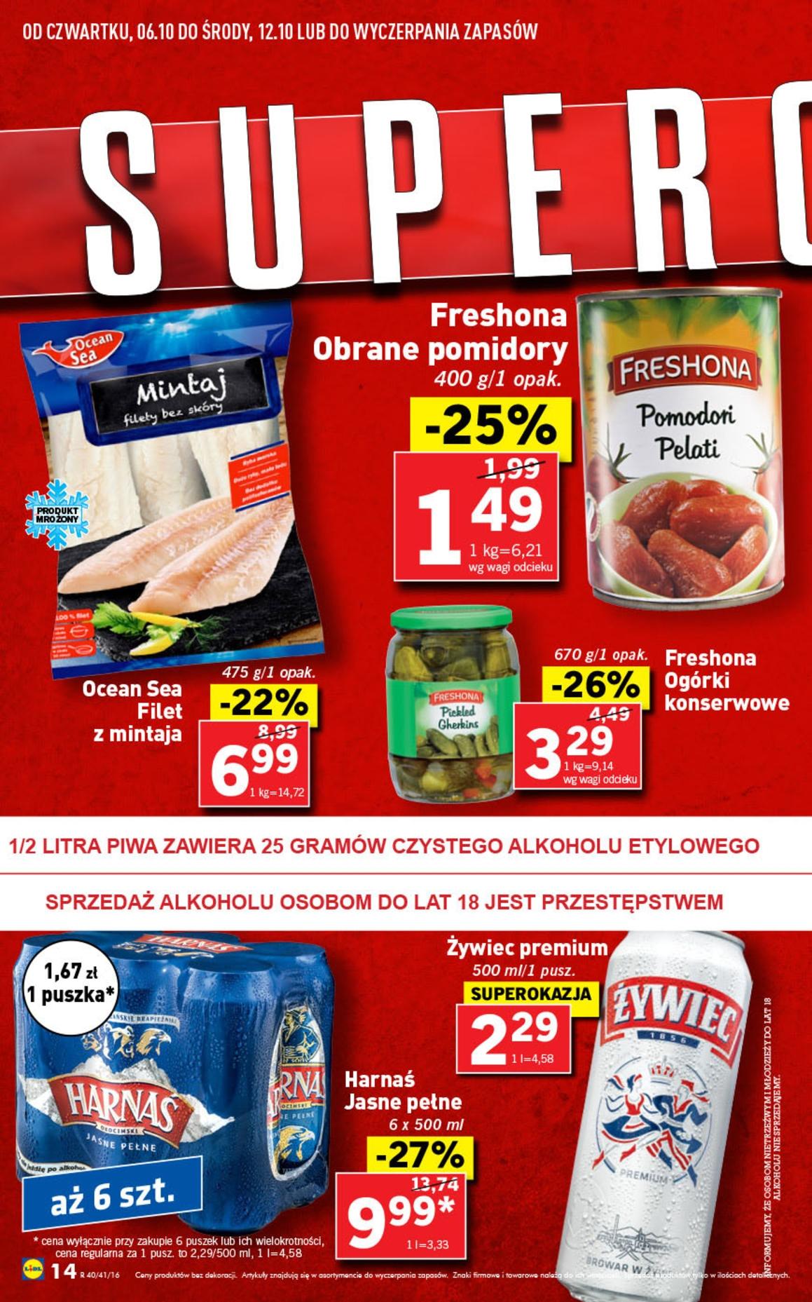 Gazetka promocyjna Lidl do 12/10/2016 str.14