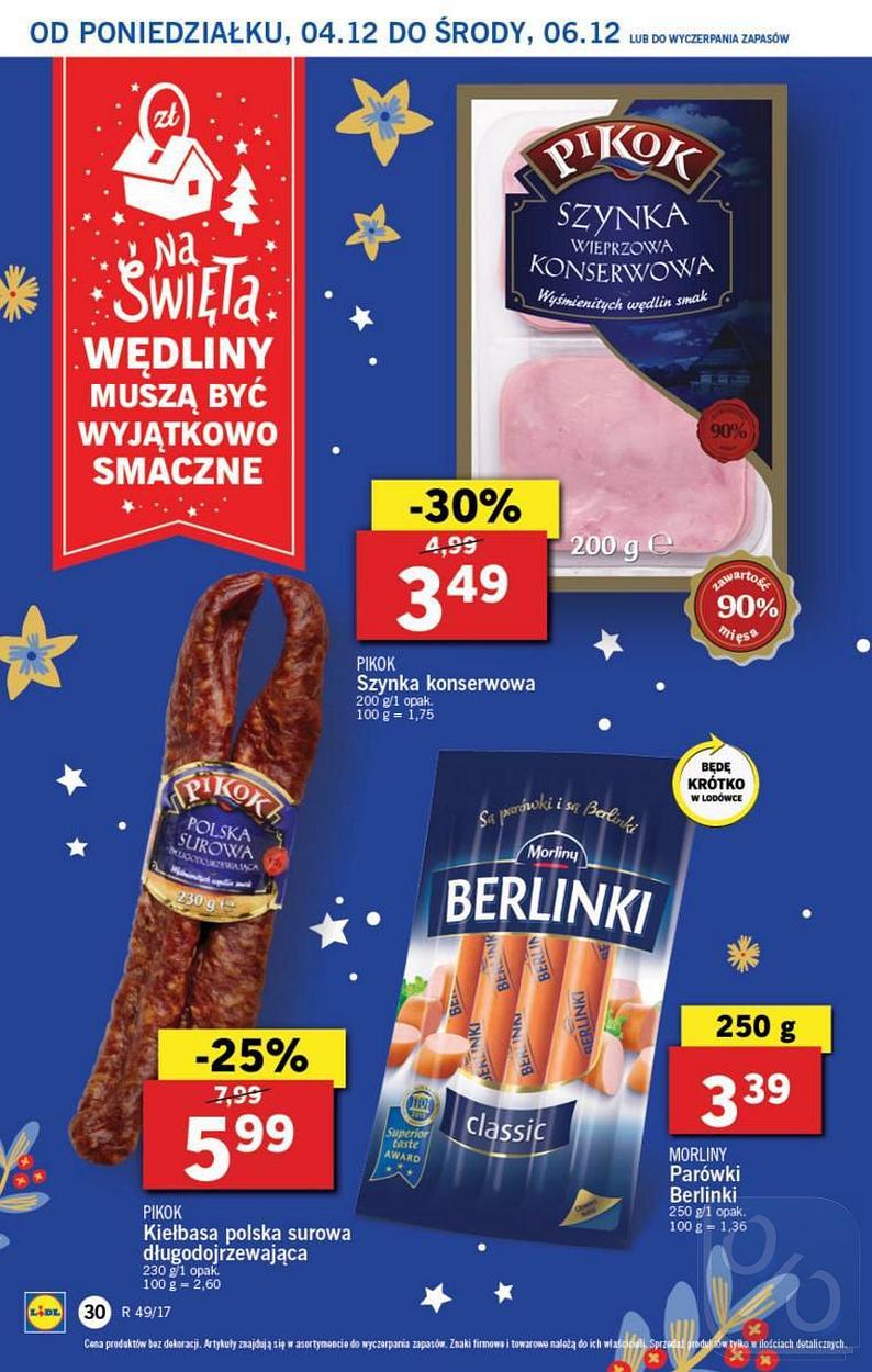 Gazetka promocyjna Lidl do 06/12/2017 str.30