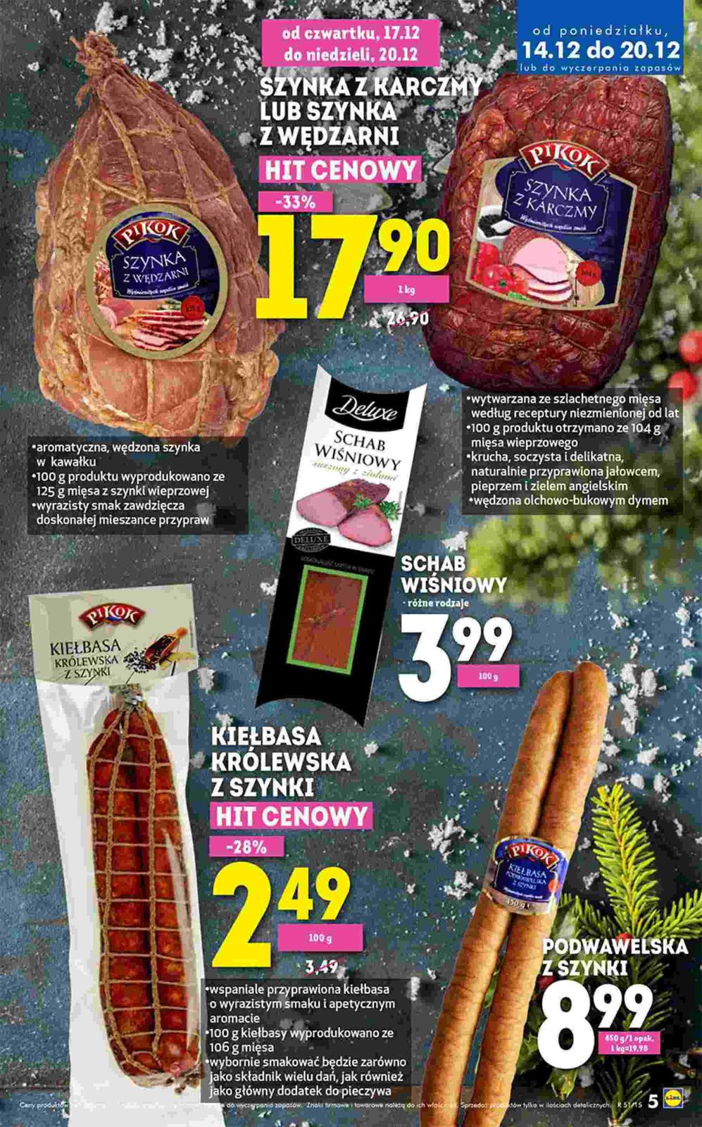 Gazetka promocyjna Lidl do 20/12/2015 str.5