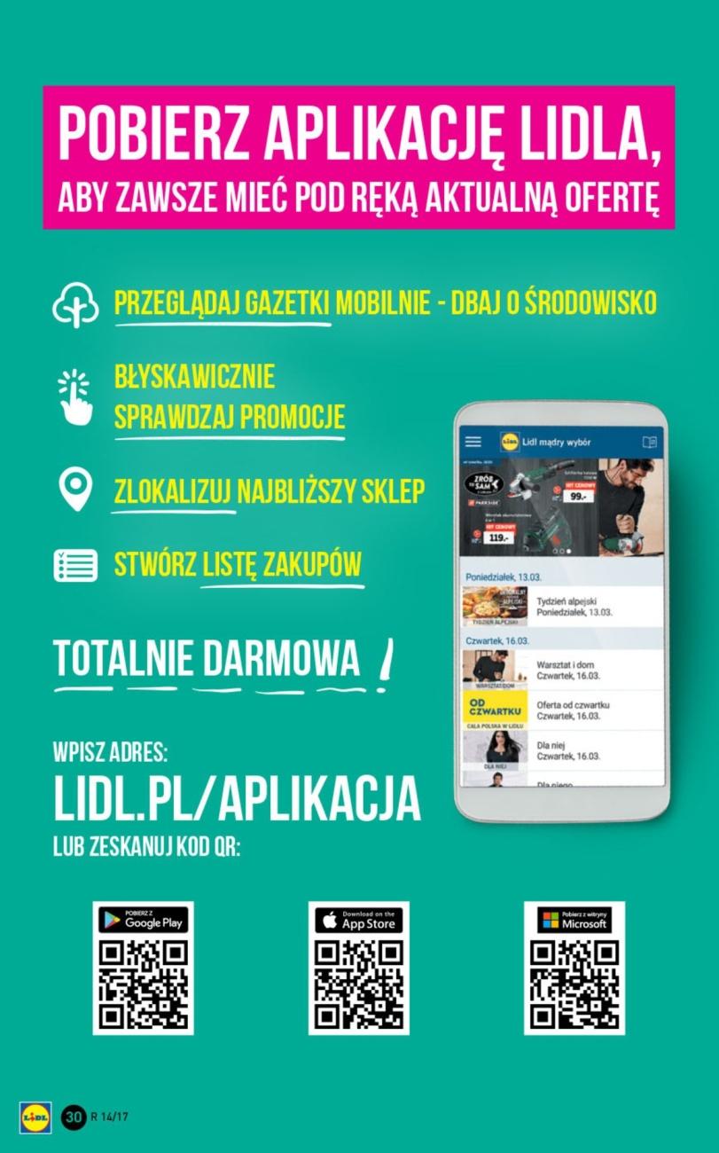 Gazetka promocyjna Lidl do 09/04/2017 str.30