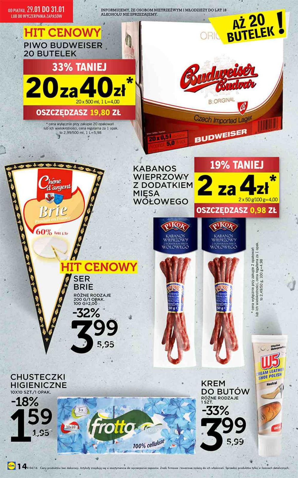 Gazetka promocyjna Lidl do 31/01/2016 str.14