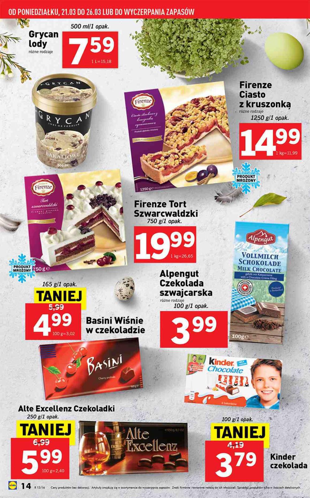 Gazetka promocyjna Lidl do 26/03/2016 str.14