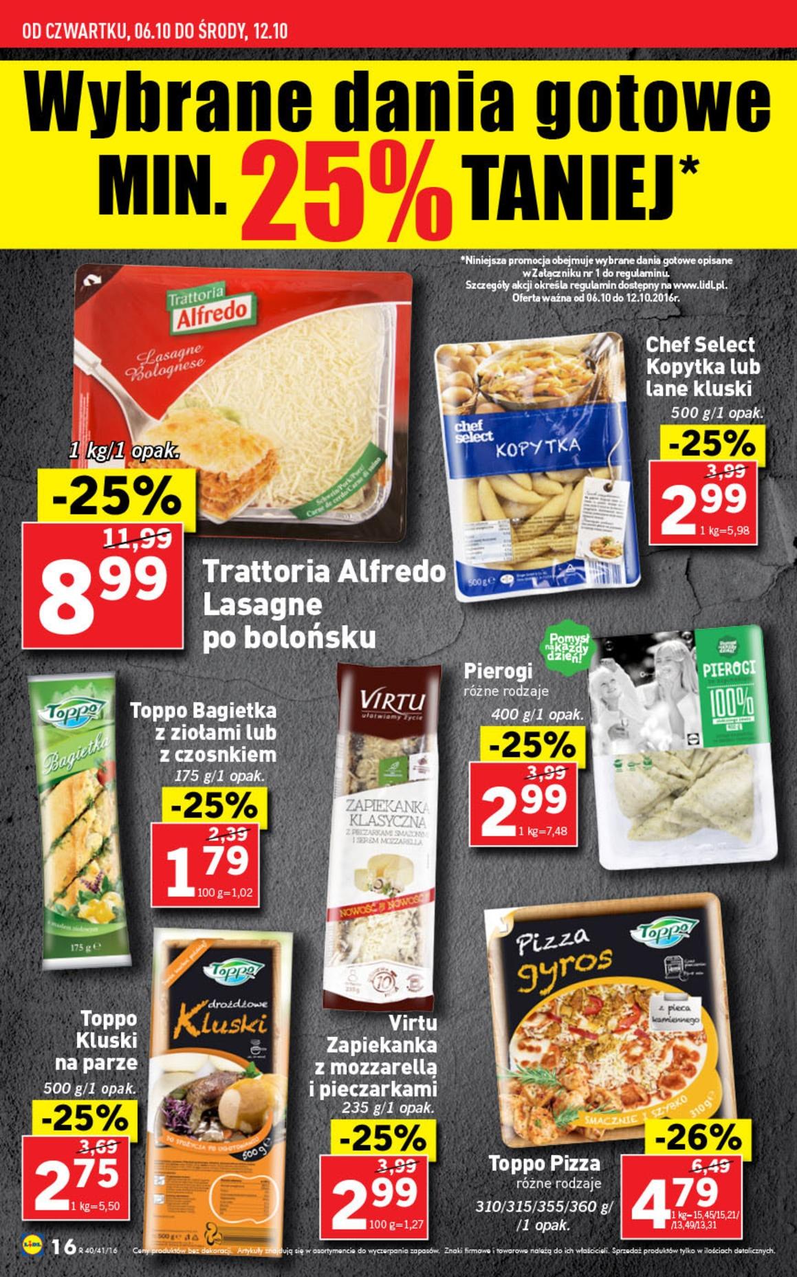 Gazetka promocyjna Lidl do 12/10/2016 str.16