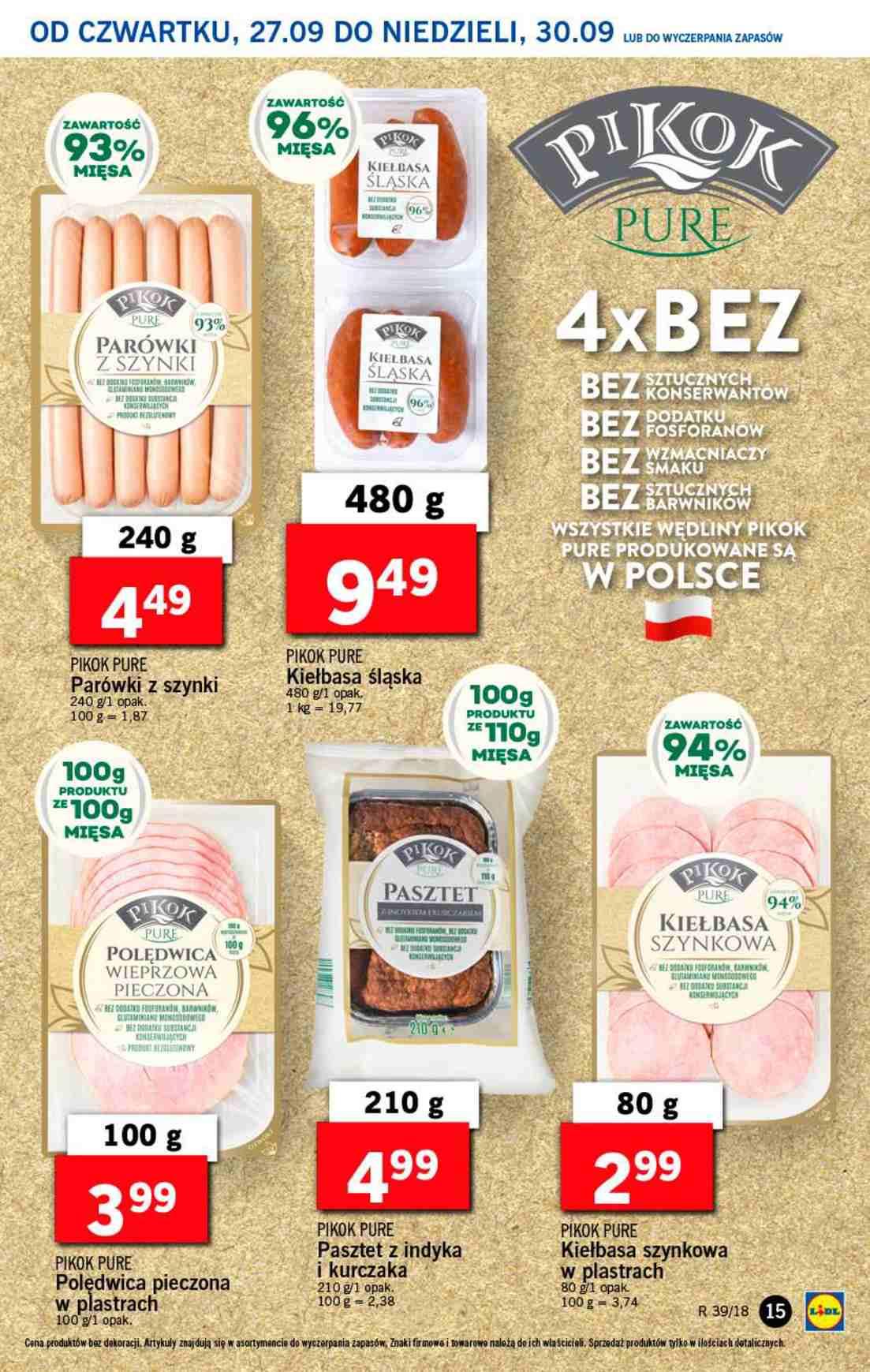 Gazetka promocyjna Lidl do 30/09/2018 str.15