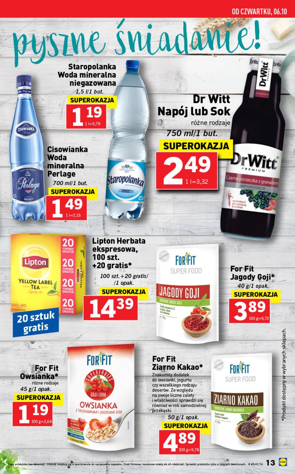 Gazetka promocyjna Lidl do 12/10/2016 str.13