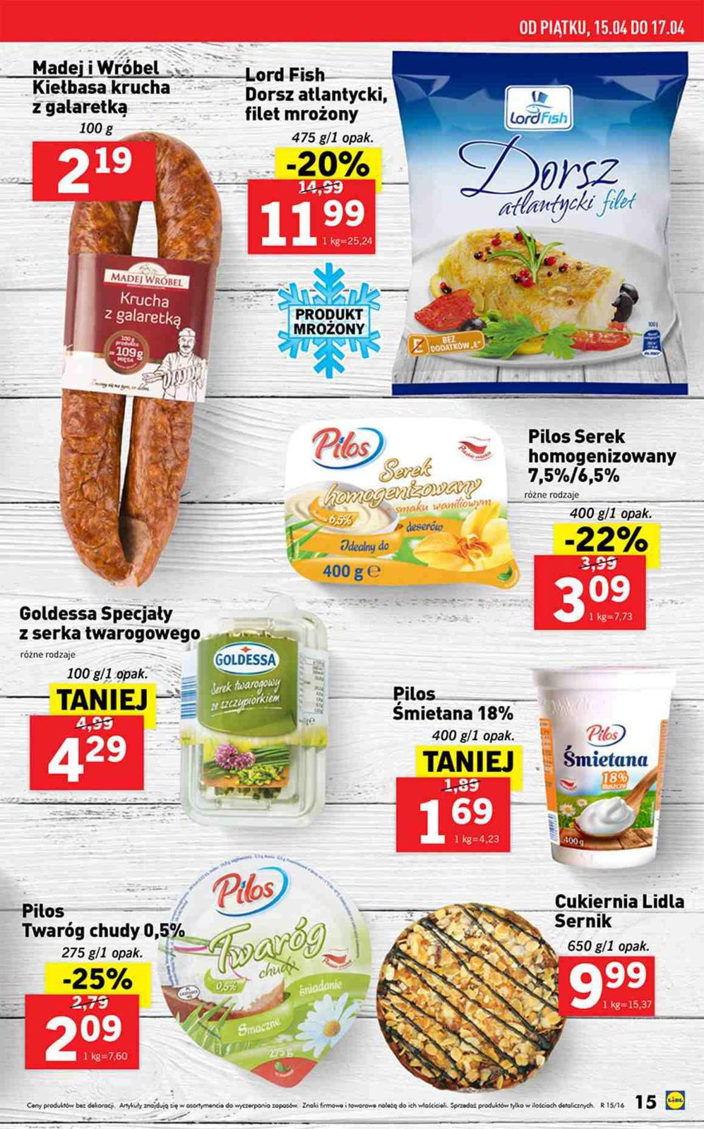 Gazetka promocyjna Lidl do 17/04/2016 str.15