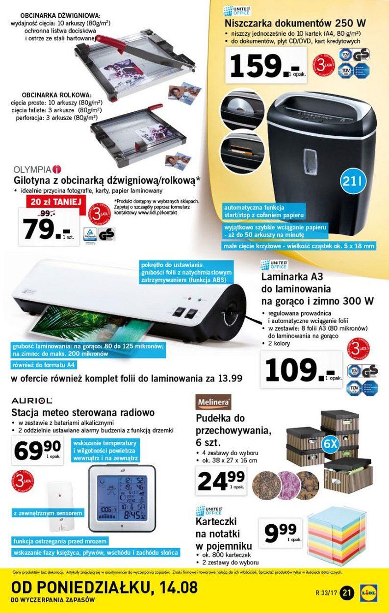 Gazetka promocyjna Lidl do 20/08/2017 str.21