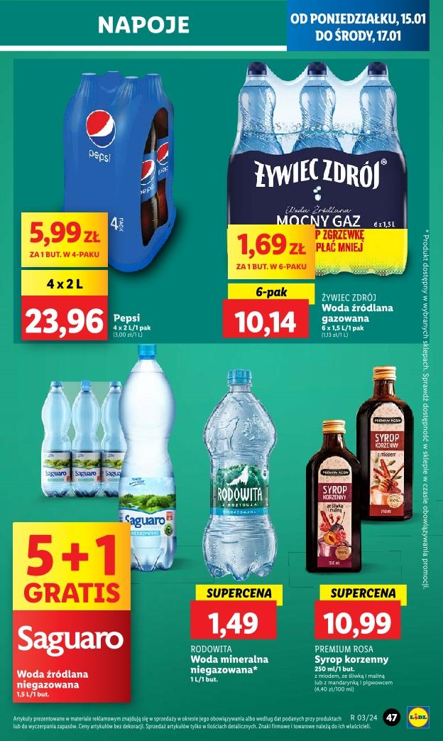 Gazetka promocyjna Lidl do 17/01/2024 str.47